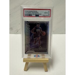 PSA 10 Anthony Edwards Rookie Silver Prizm Emergent 2020 Panini